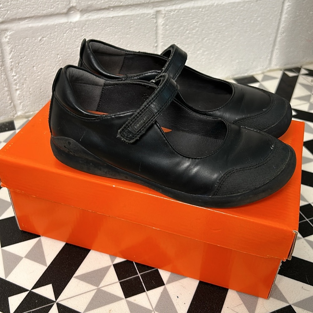 Girls uniform slip on Mary Jane shoes